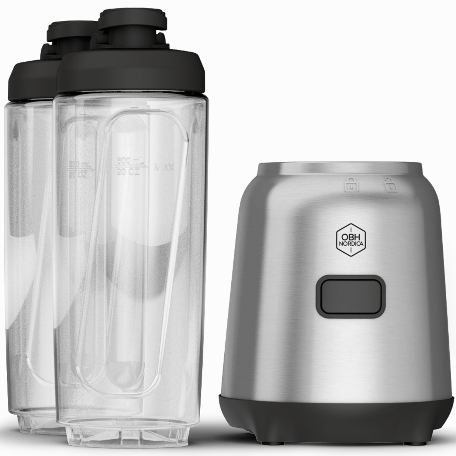 OBH Nordica Mix & Move Blender 2 x 0,6l. 300 W LH15FDS0