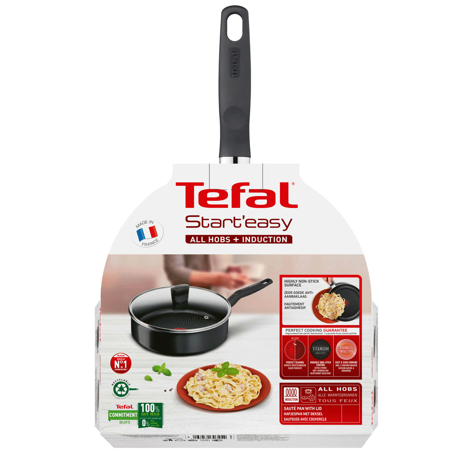 Tefal Start Easy Sautepan 24 cm med Lock