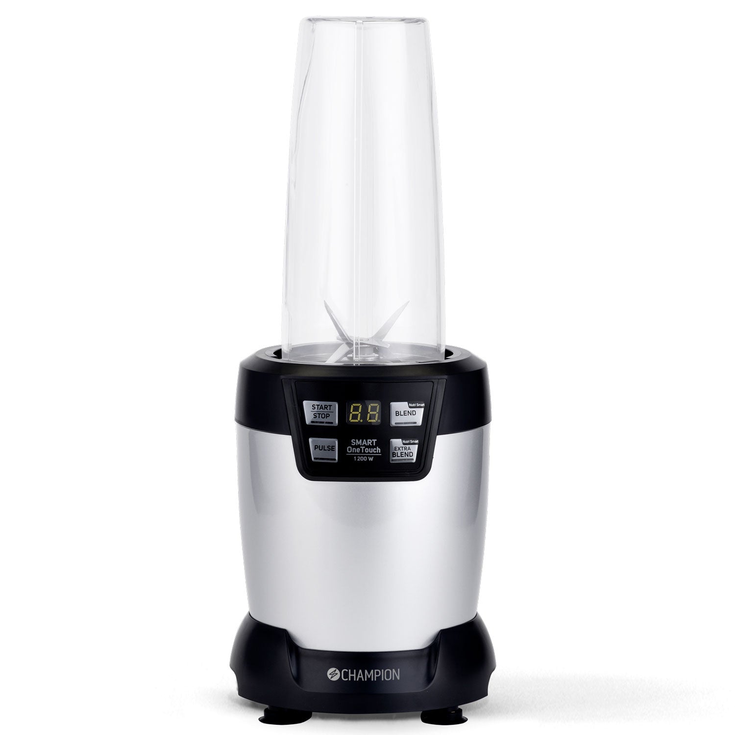 Champion Nutrition Blender Pro Digital 1200W NB500 Svart/Silver (Inklusive 3 behållare)