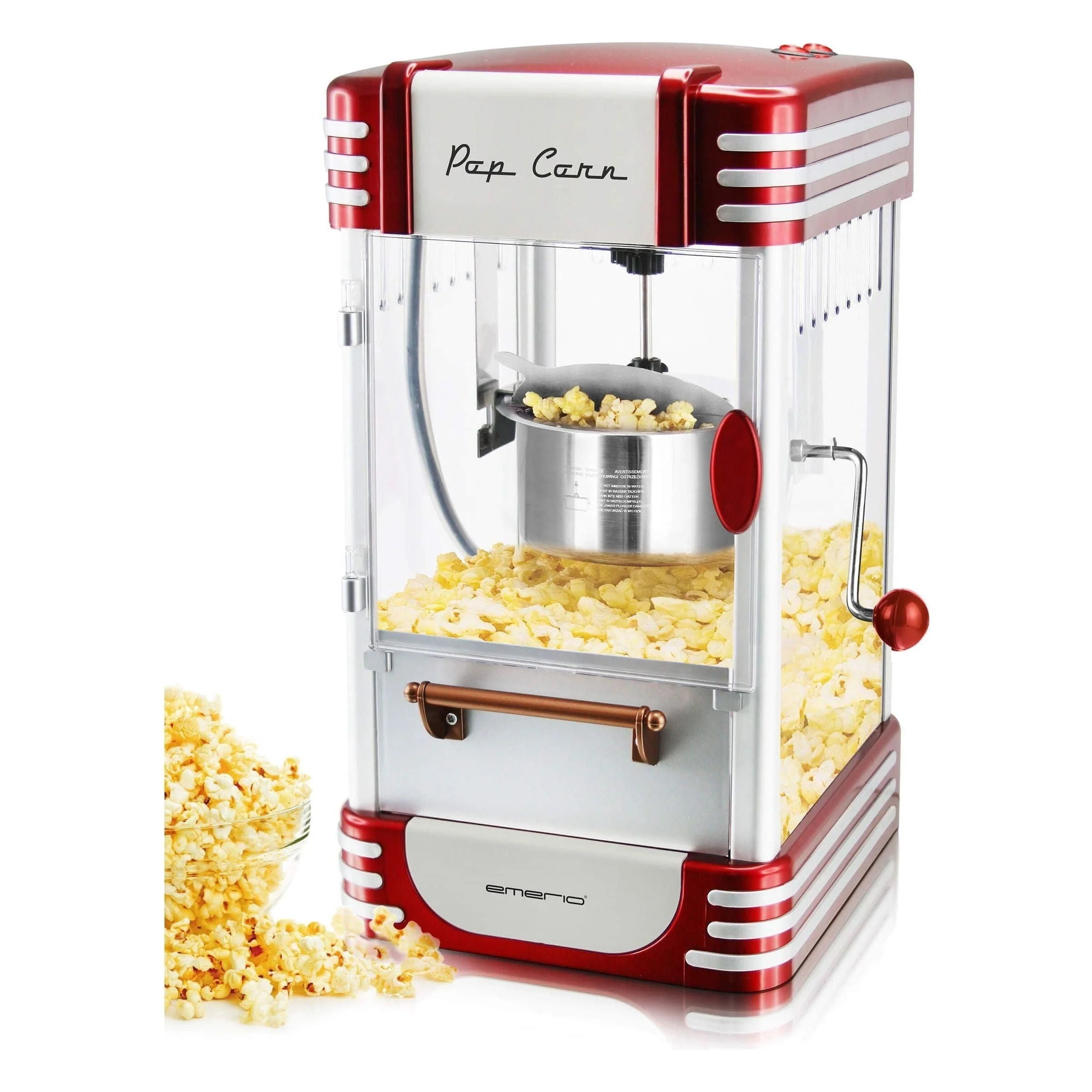 Emerio Popcornmaskin 360W Retro Röd